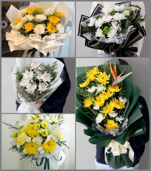 广东广州市番禺区新造镇北约村白事花束代送